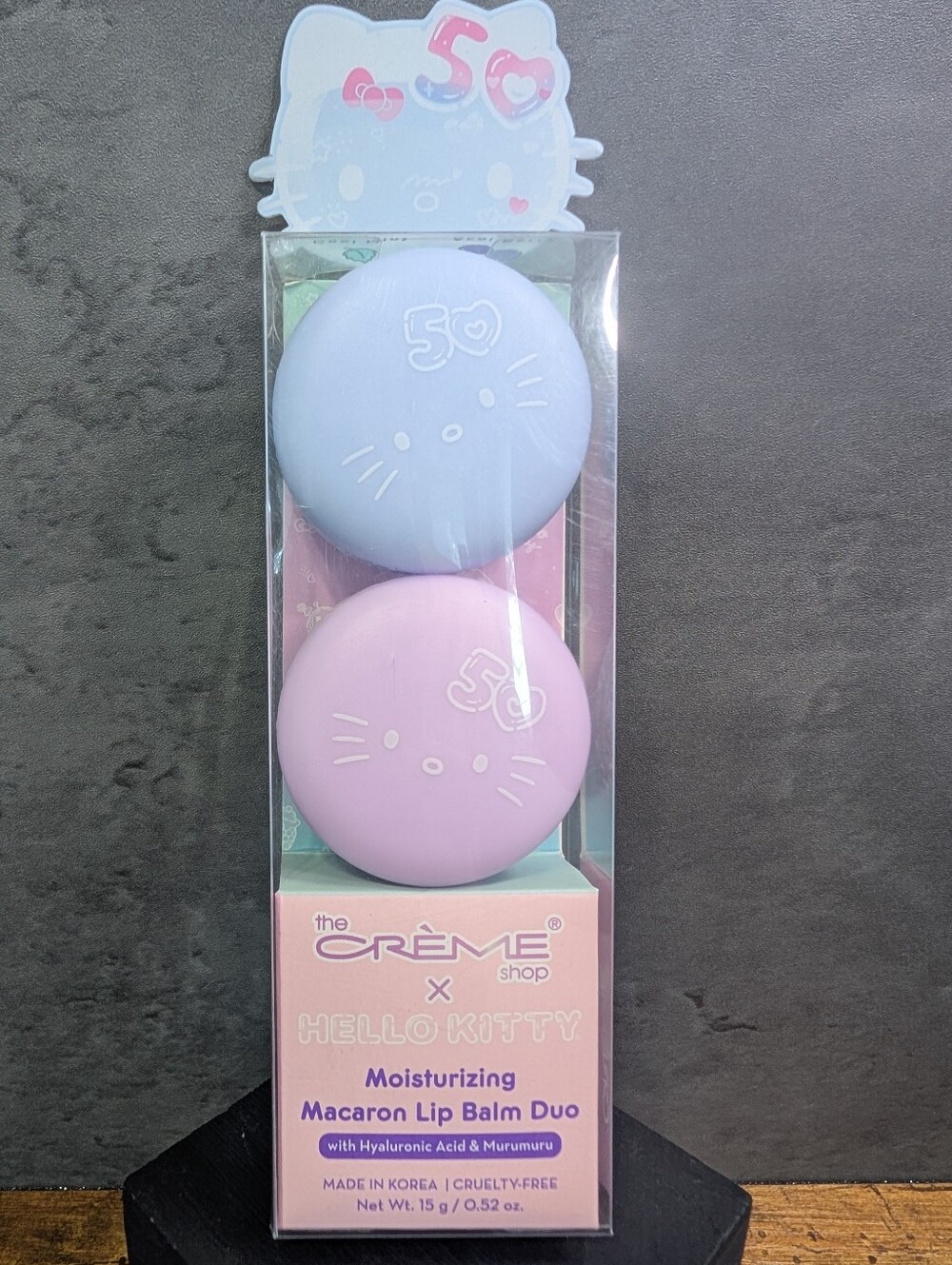The Crème Shop x Hello Kitty 50th Anniversary Macaron Lip Balm Duo